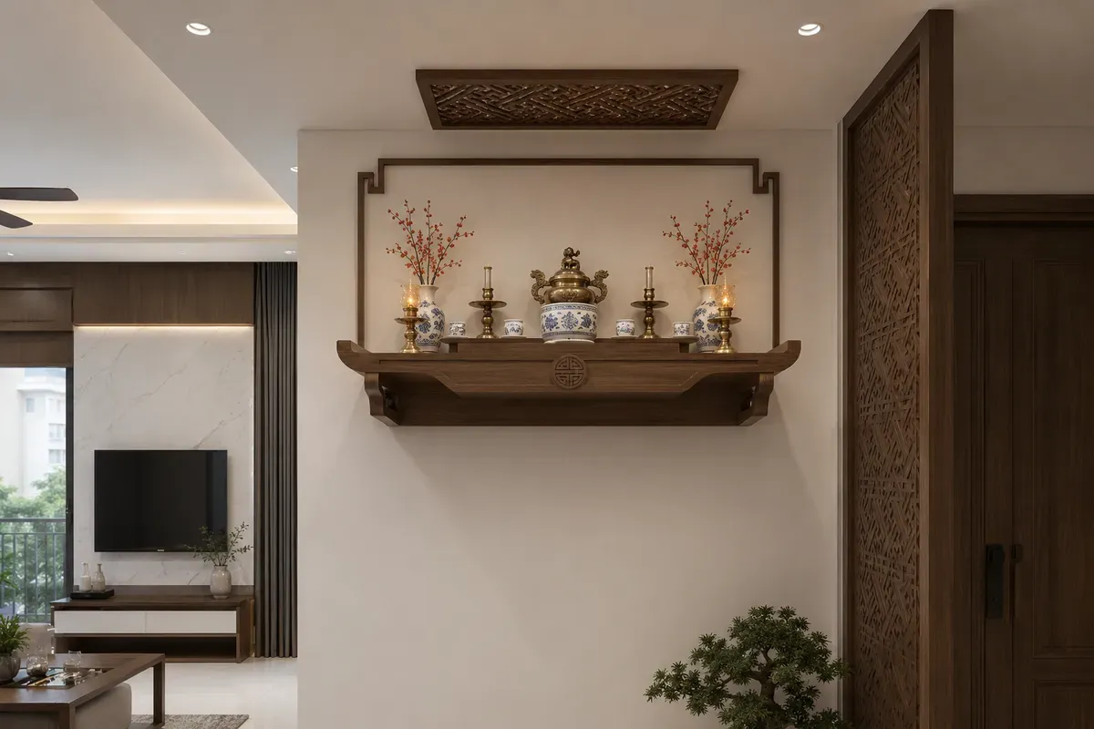 Giải pháp phòng thờ cho không gian nhỏ