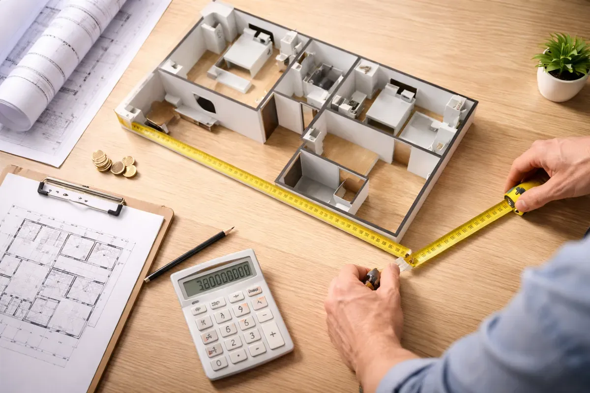 cách tính chi phí nội thất theo m2