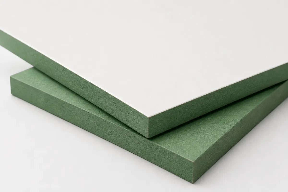 MDF lõi xanh là vật liệu phổ biến trong tủ bếp hiện đại