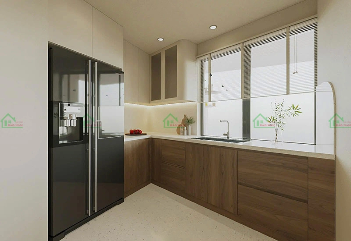 Đóng tủ bếp theo yêu cầu chuẩn kích thước thực tế