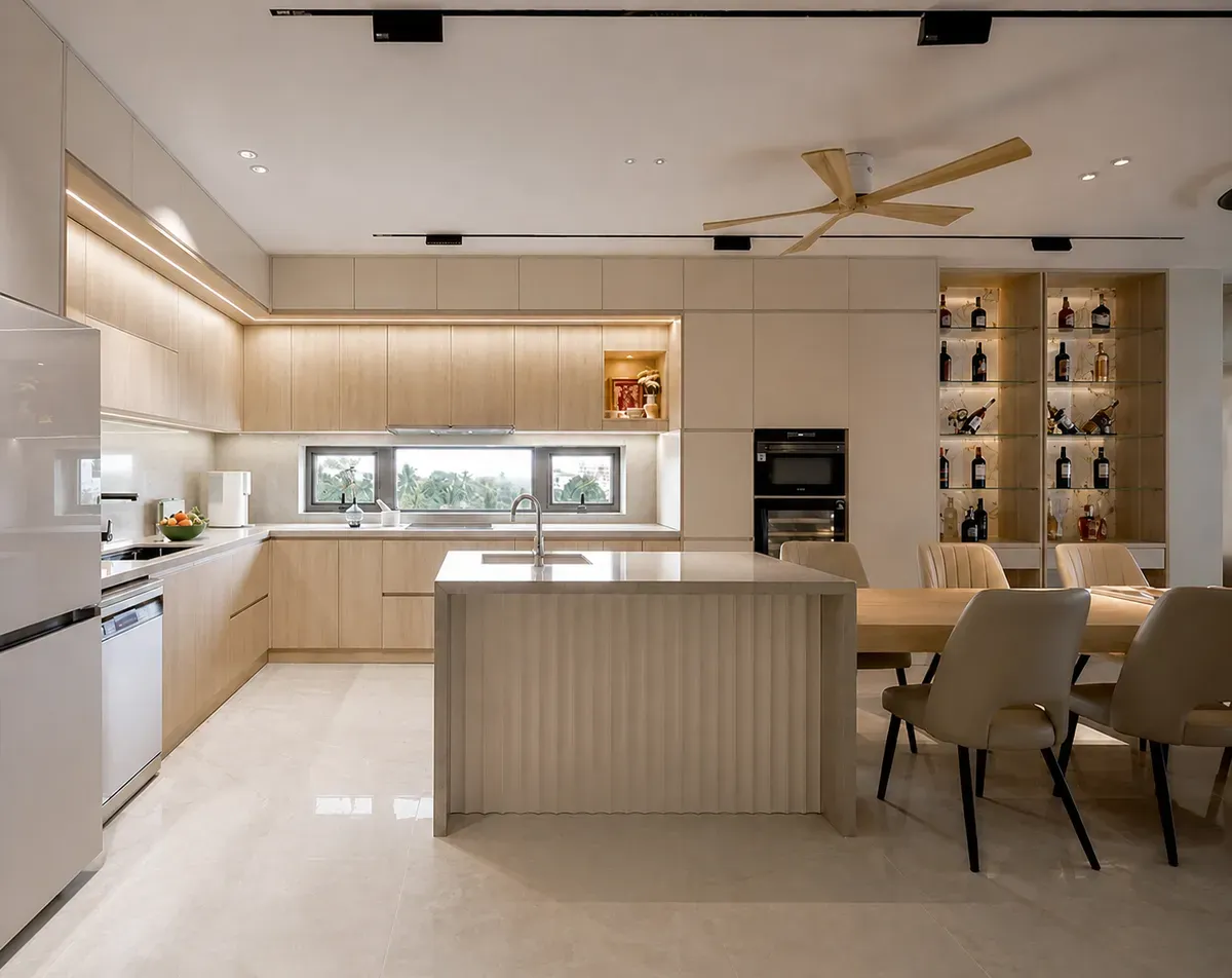 Tủ bếp MDF chống ẩm – lựa chọn phổ biến