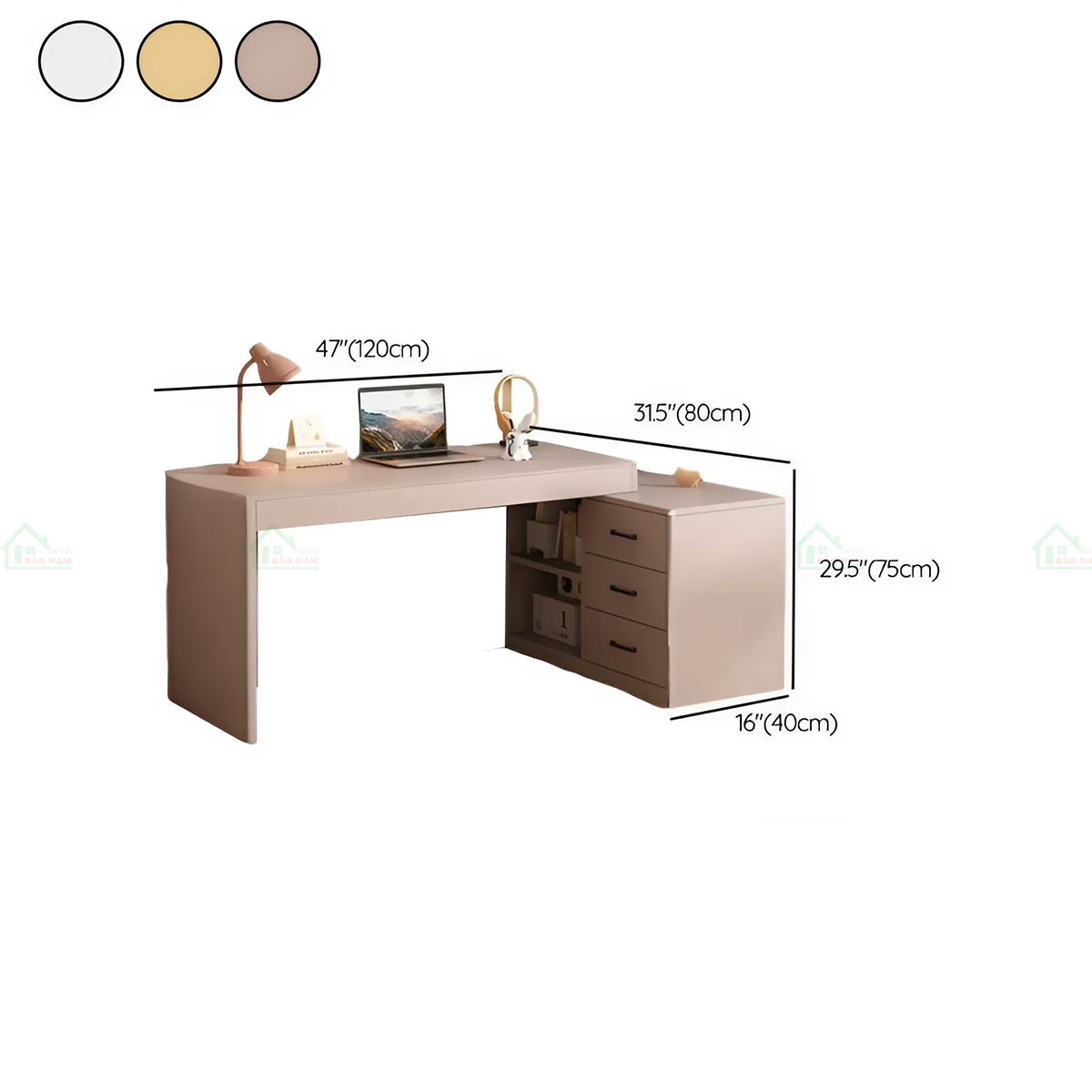 Bàn Làm Việc Đẹp PLV25