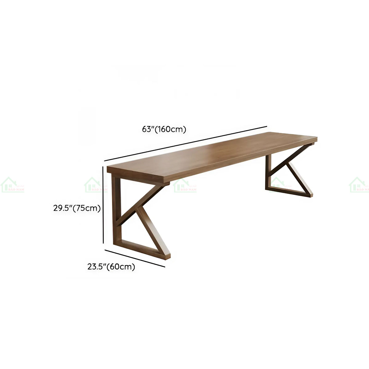 Bàn Làm Việc Gỗ Chân Chữ K Hiện Đại Độc Đáo PLV19