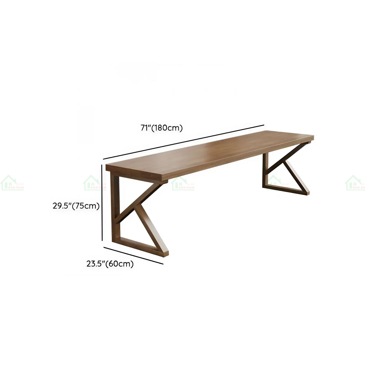 Bàn Làm Việc Gỗ Chân Chữ K Hiện Đại Độc Đáo PLV19