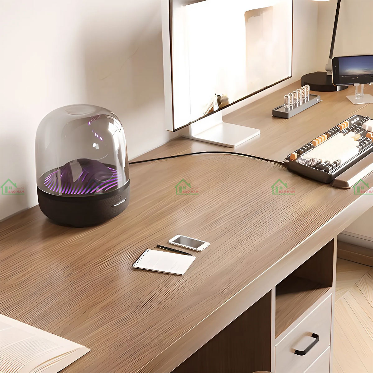 Bàn Làm Việc Gỗ Chân Chữ K Hiện Đại Độc Đáo PLV19