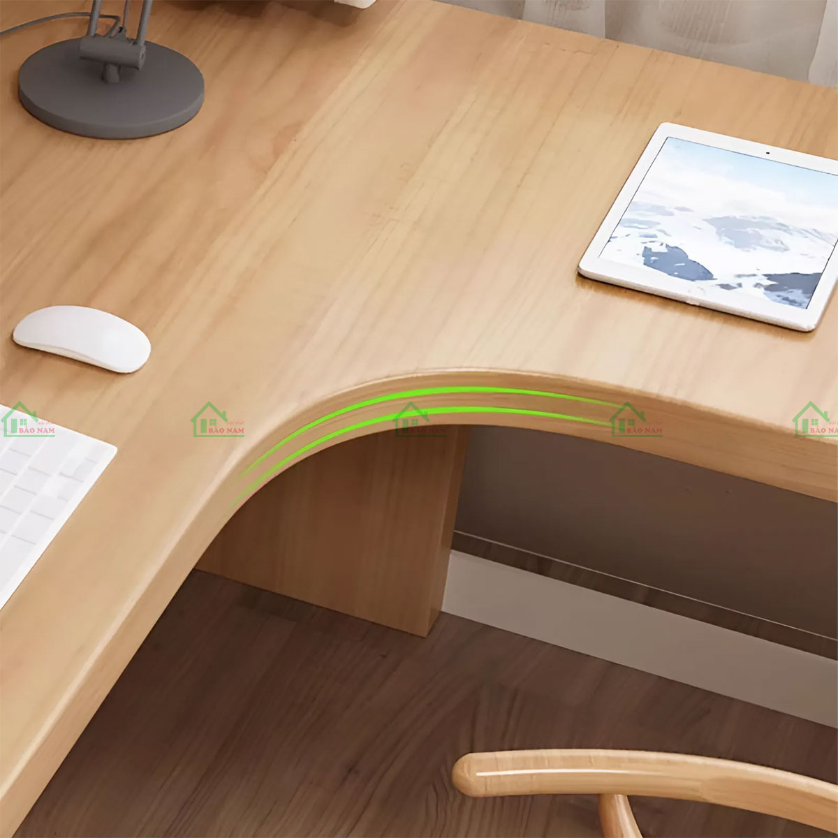 Bàn Làm Việc Gỗ Chữ L Đẹp Hiện Đại PLV20