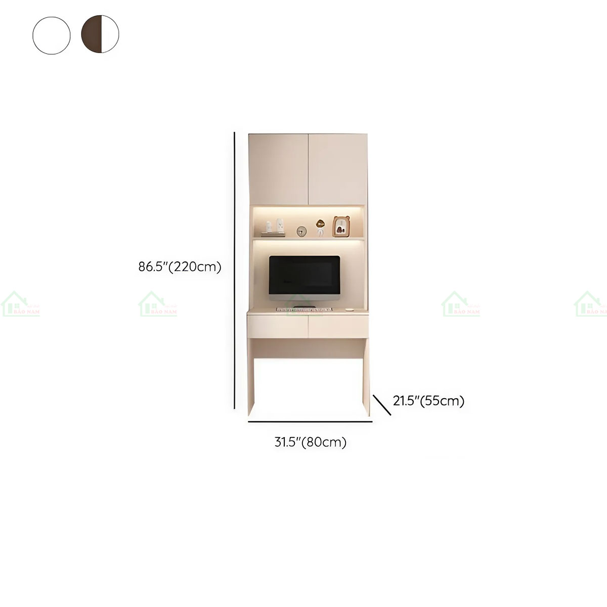 Bàn Làm Việc Gỗ Công Nghiệp MDF Đẹp Hiện Đại PLV21