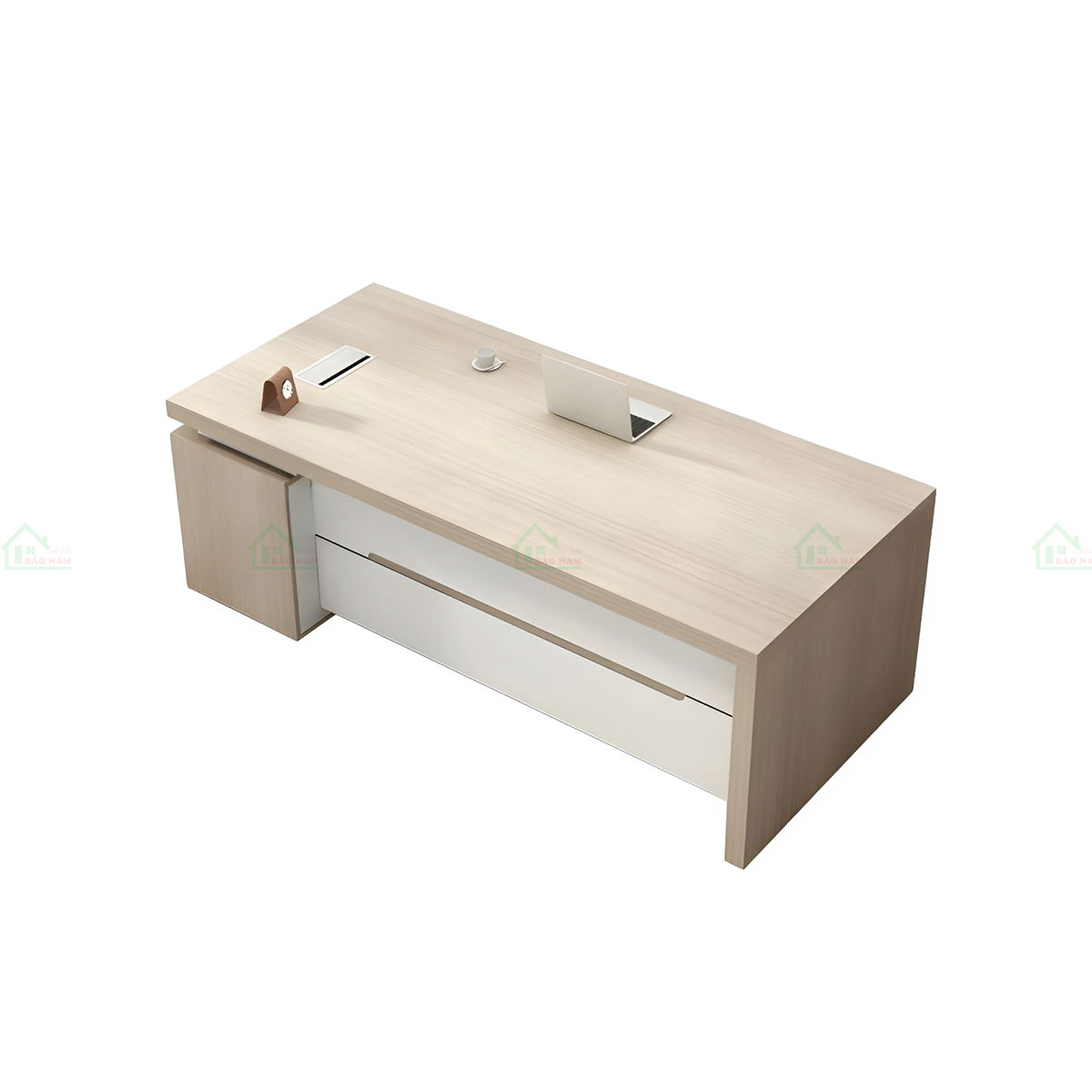 Bàn Làm Việc Văn Phòng Gỗ Công Nghiệp Hiện Đại PLV15