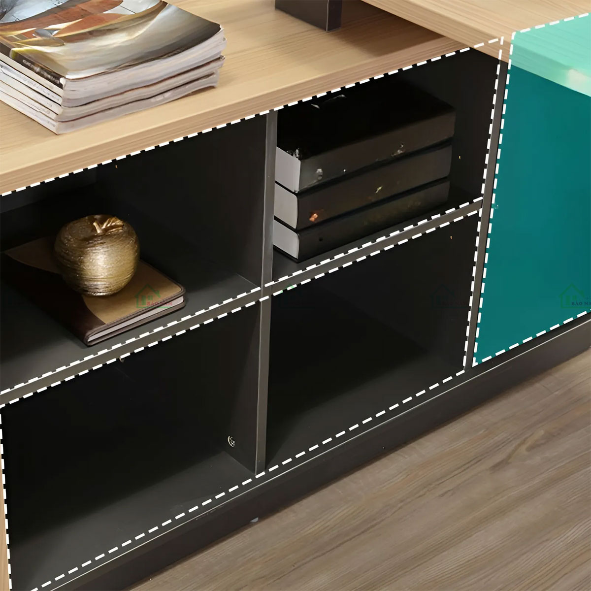 Bàn Làm Việc Văn Phòng Gỗ MDF Đẹp Hiện Đại PLV16