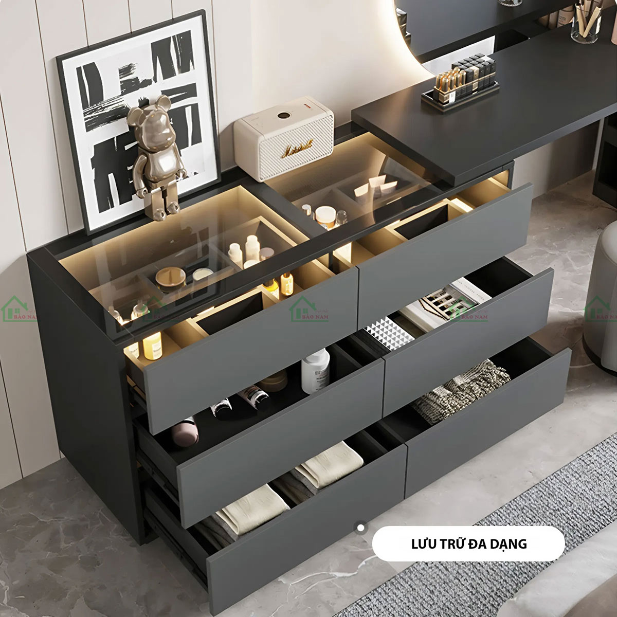 Bàn Trang Điểm Đẹp Hiện Đại BTD08