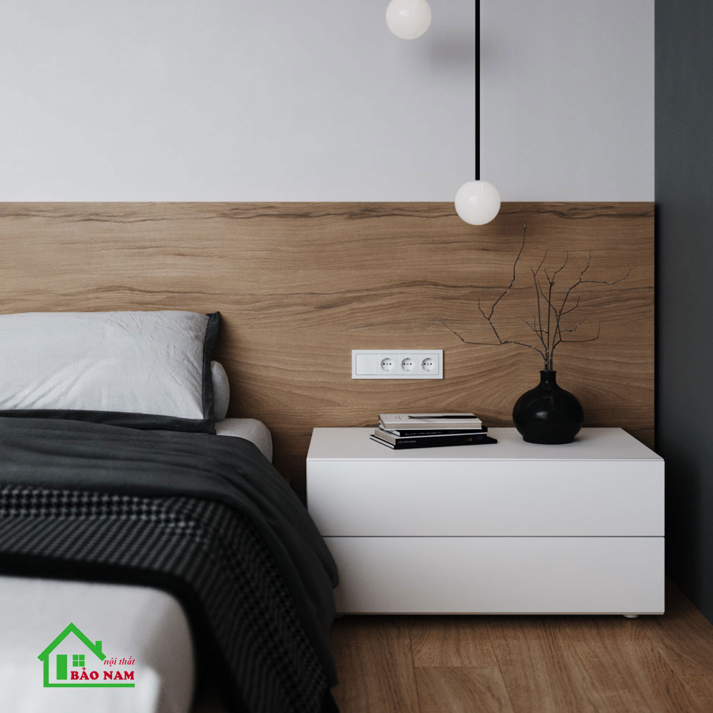 Giường Ngủ Gỗ Công Nghiệp Hiện Đại GN24