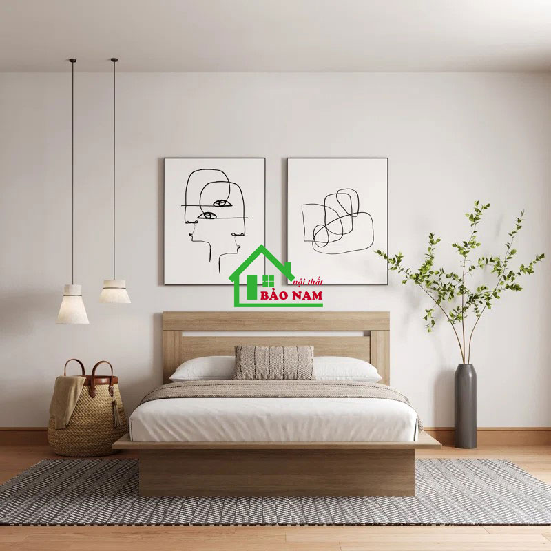Giường Ngủ Gỗ Công Nghiệp Hiện Đại GN25