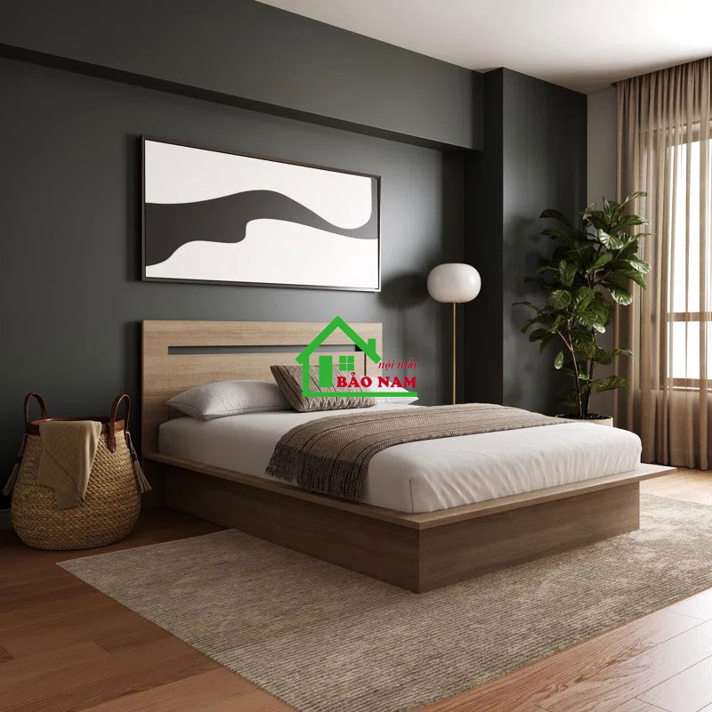 Giường Ngủ Gỗ Công Nghiệp Hiện Đại GN25