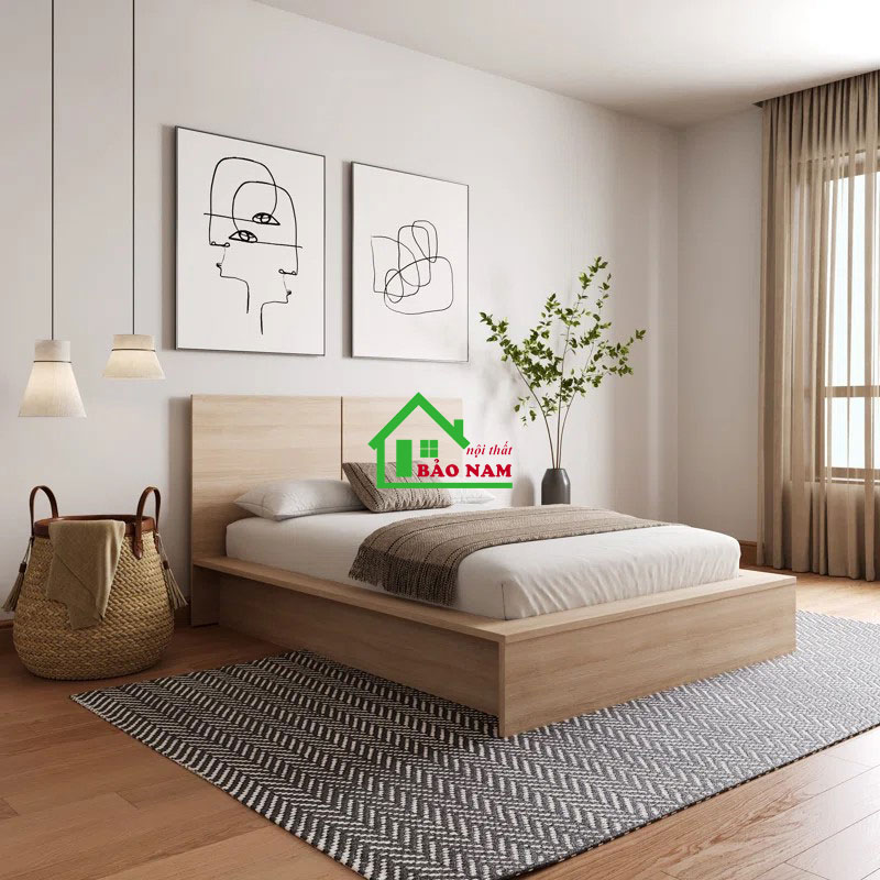 Giường Ngủ Gỗ Công Nghiệp Hiện Đại GN26