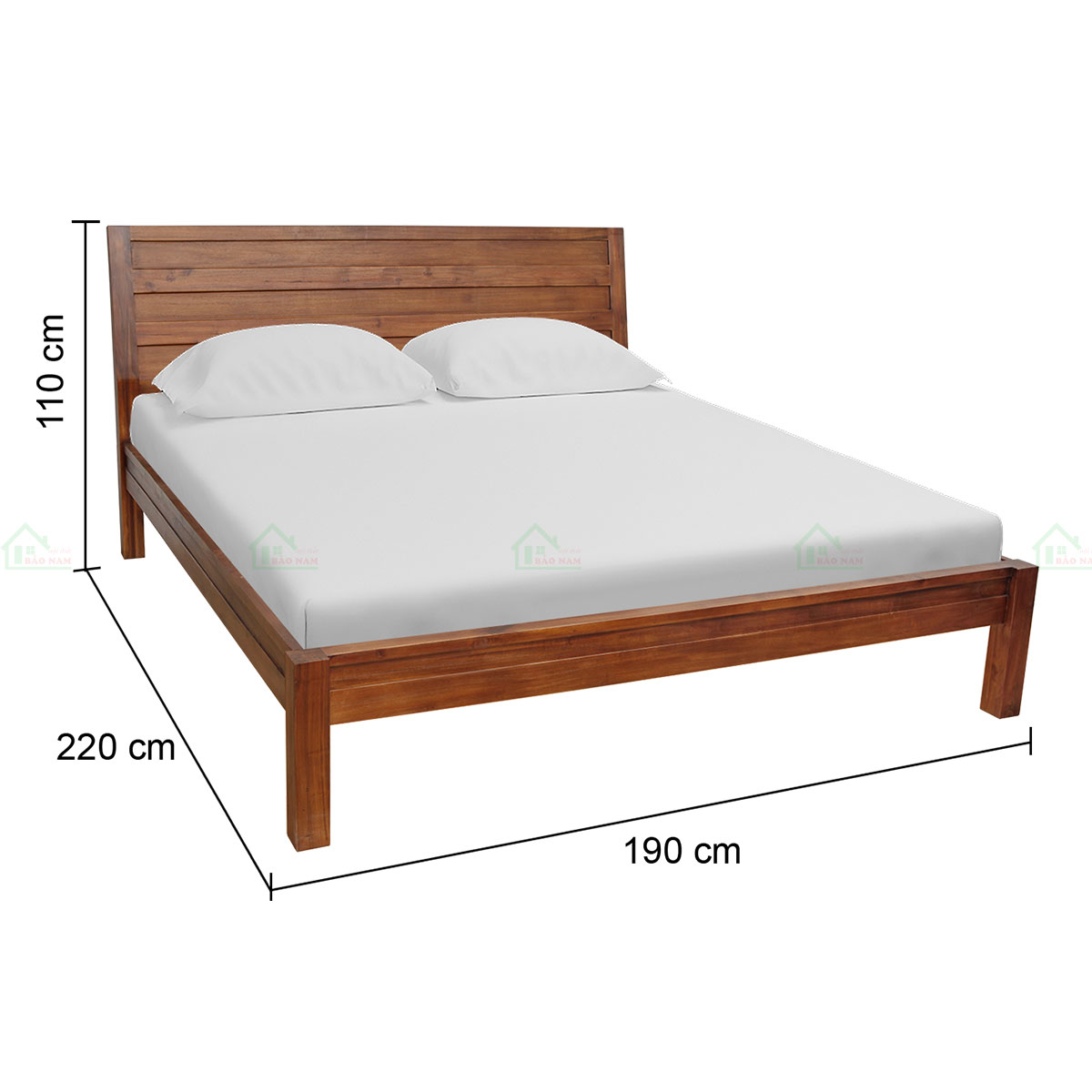 Giường Ngủ Gỗ Tự Nhiên Hiện Đại GTN35