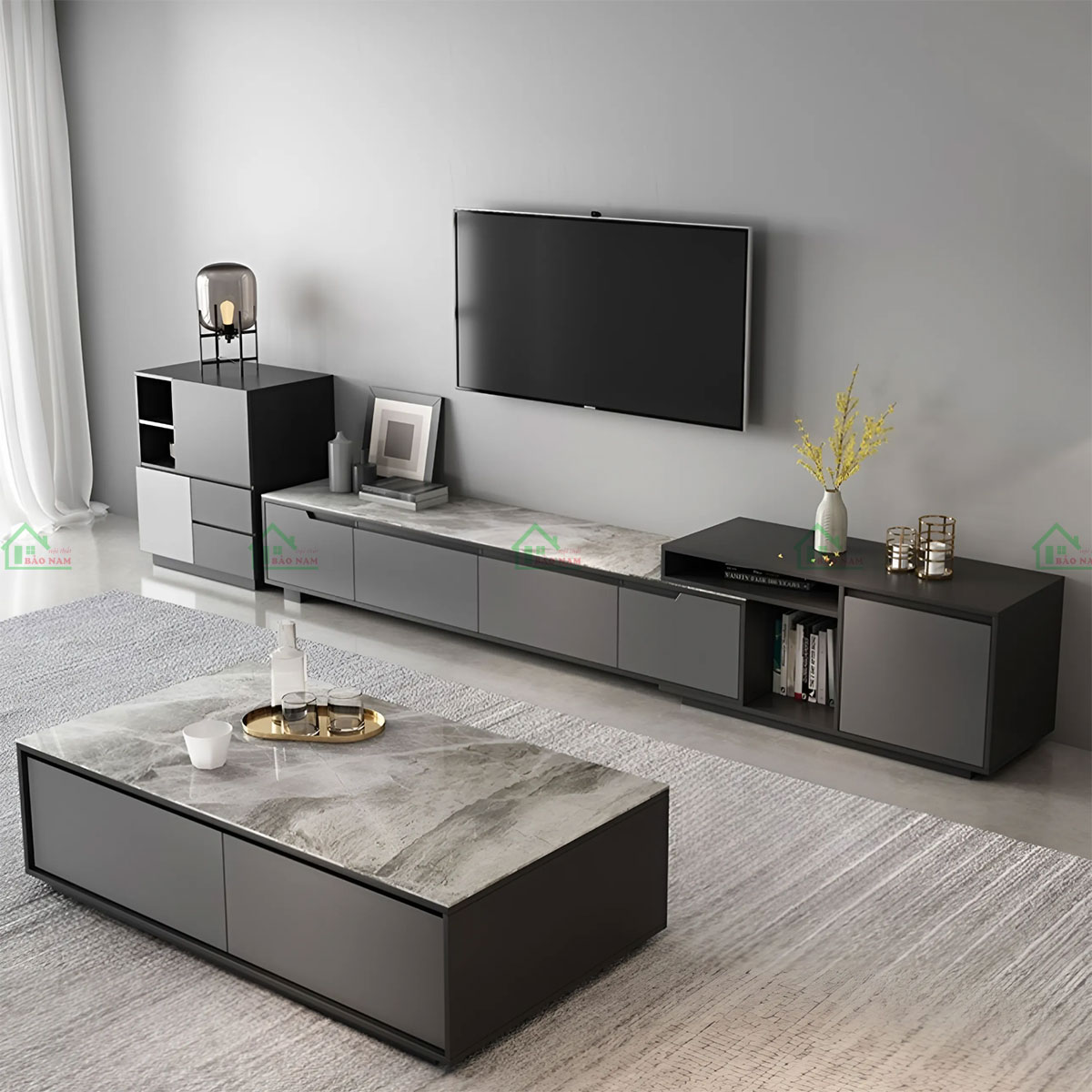 Kệ Để Tivi Phòng Khách Đẹp Hiện Đại PK43