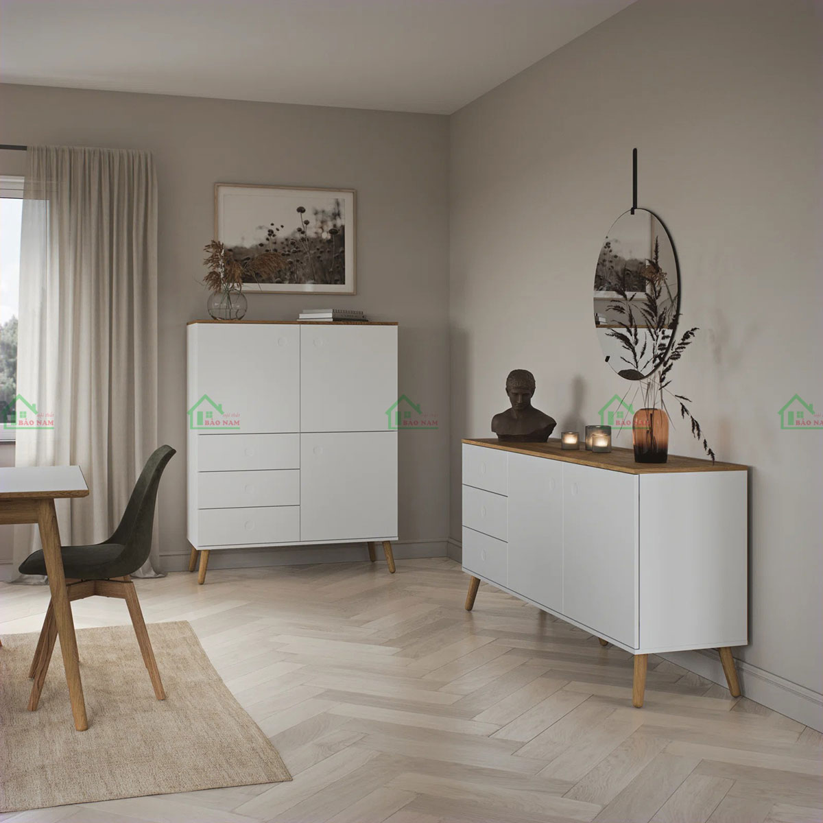 Kệ Tivi Gỗ MDF Đẹp Hiện Đại PK55