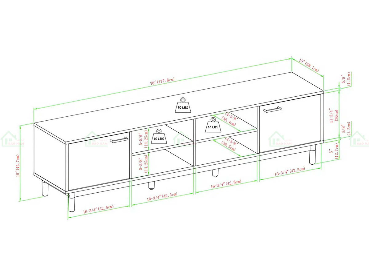 Kệ Tivi Phòng Khách Hiện Đại PK54