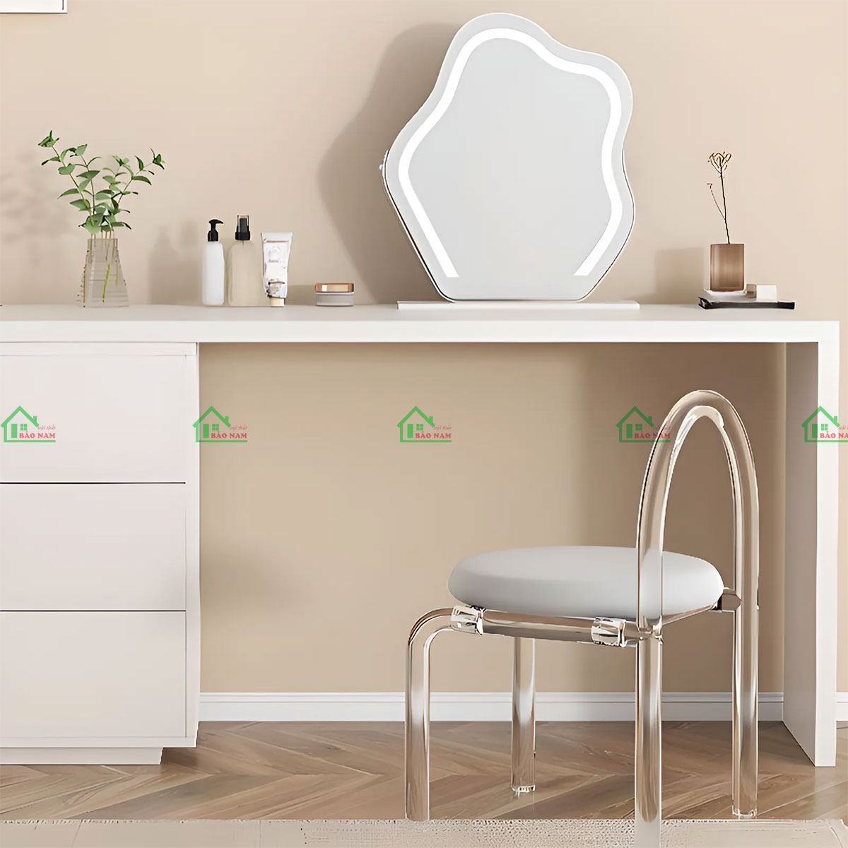 Mẫu Bàn Trang Điểm Thông Minh Đẹp Hiện Đại BTD05