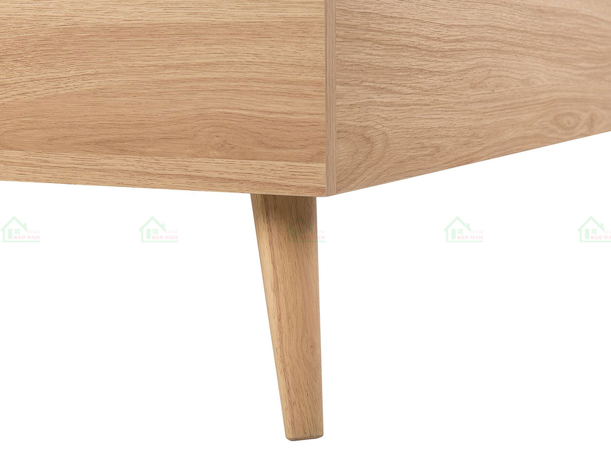 Mẫu Giường Ngủ Gỗ Tự Nhiên Hiện Đại Đẹp Có Chân GTN10