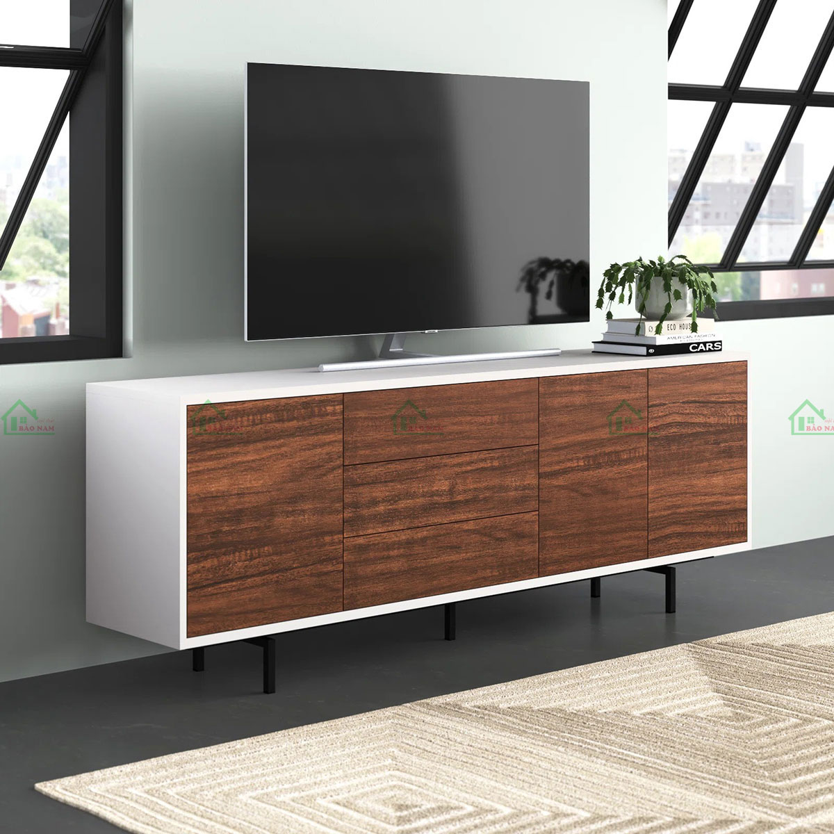 Mẫu Kệ Tivi MDF An Cường Hiện Đại Đẹp PK35