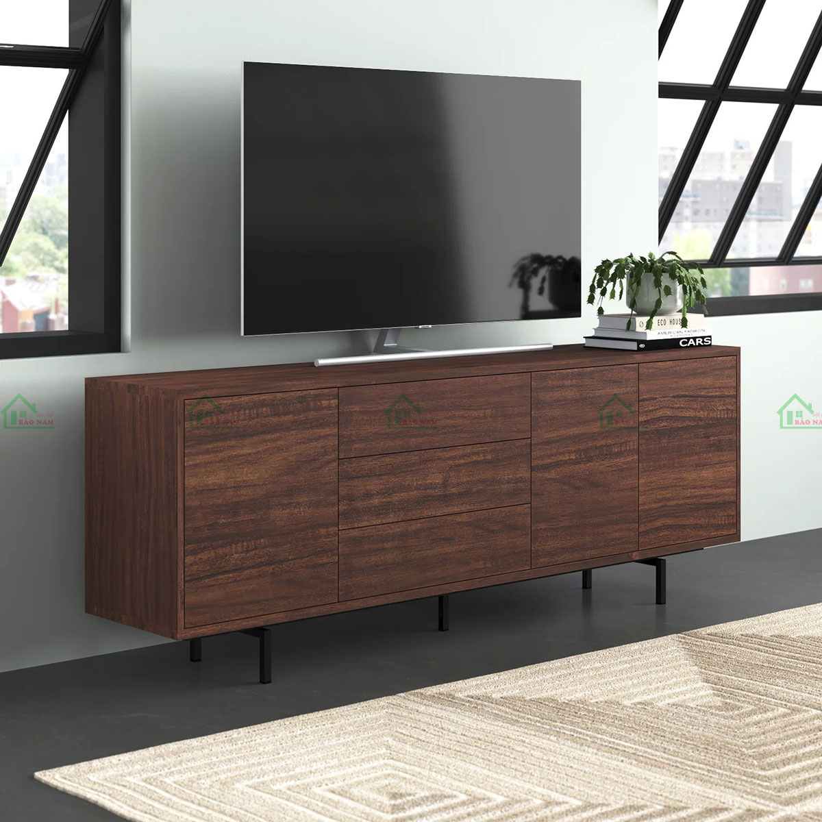 Mẫu Kệ Tivi MDF An Cường Hiện Đại Đẹp PK35