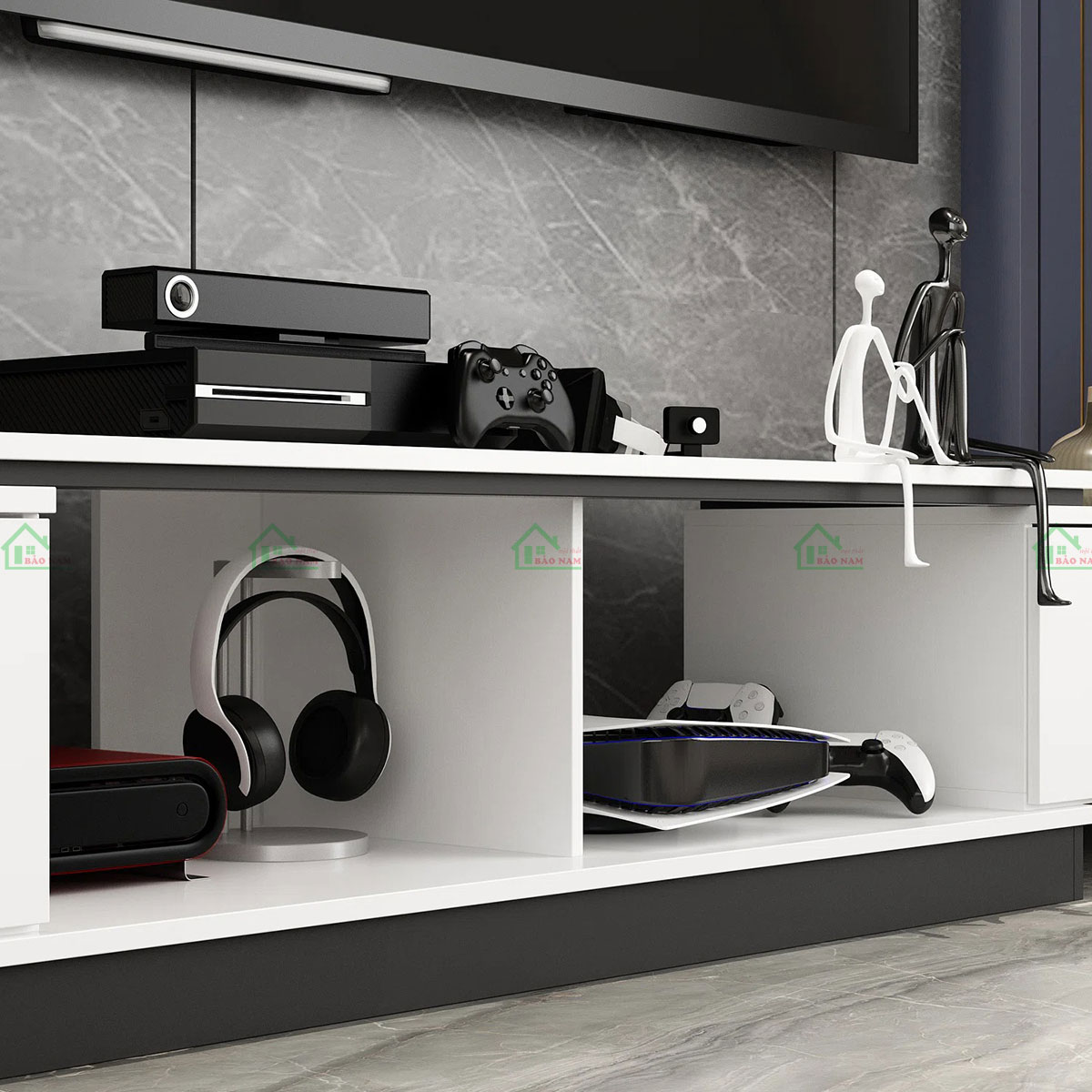 Mẫu Kệ Tivi Phòng Khách Gỗ Công Nghiệp Hiện Đại PK29