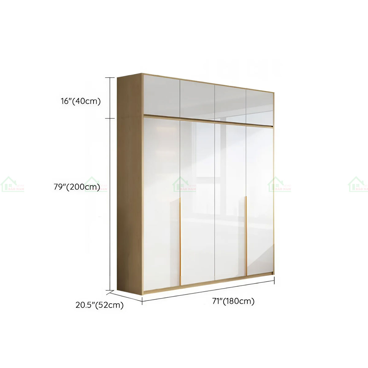 Tủ Quần Áo Acrylic An Cường Đẹp Hiện Đại TAR21