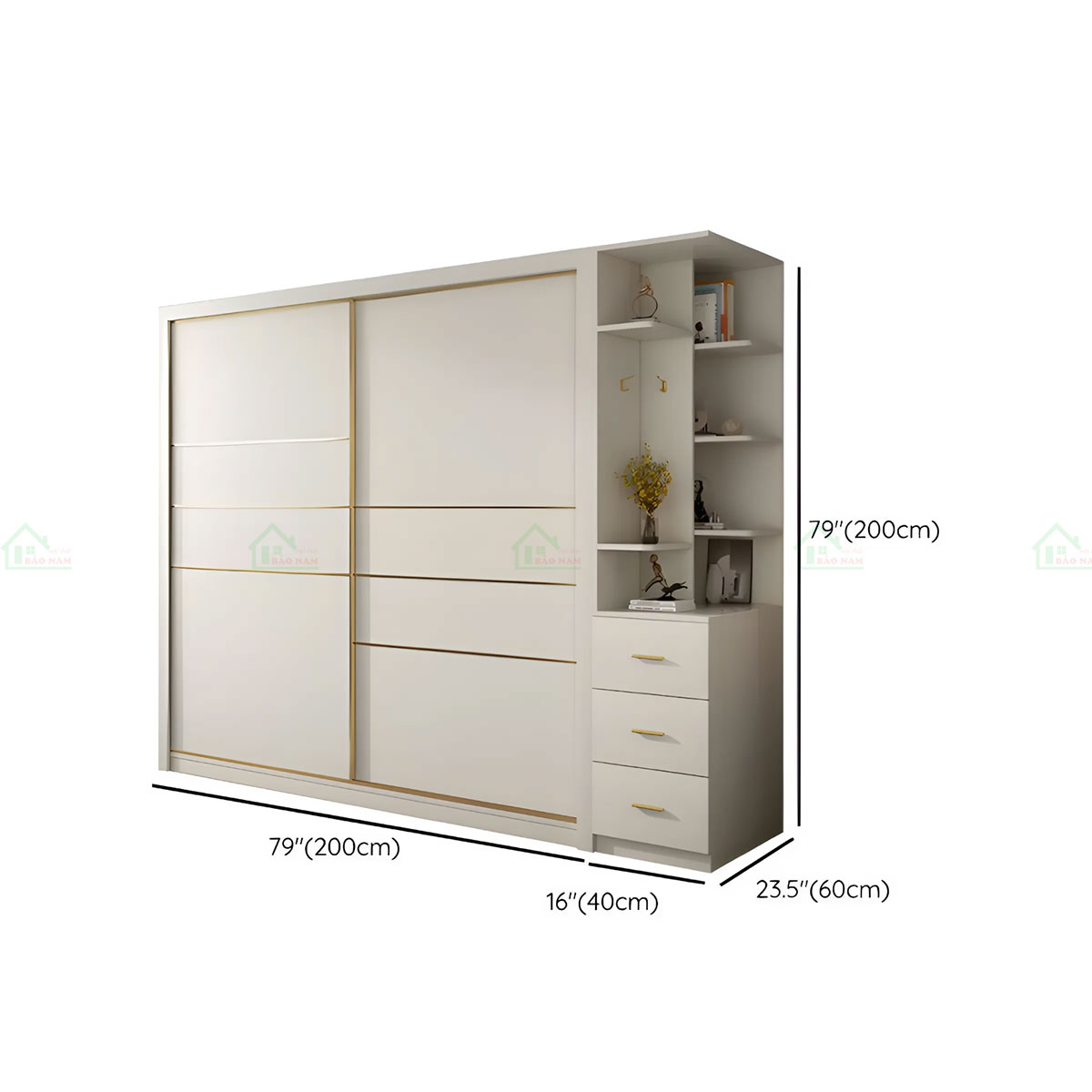 Mẫu Tủ Quần Áo Cửa Lùa Đẹp TAL22