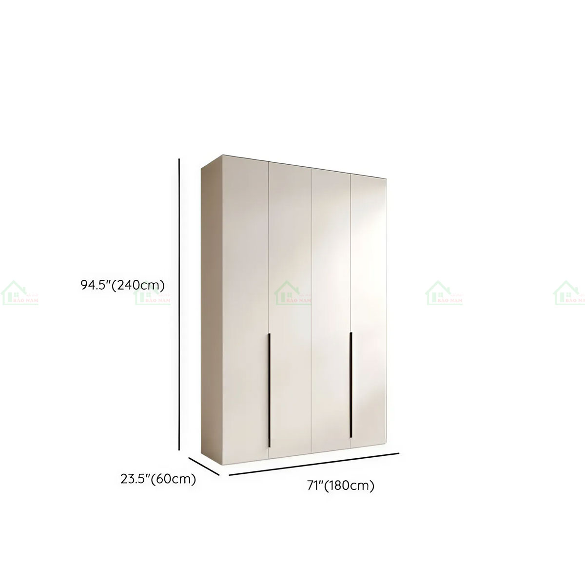 Mẫu Tủ Quần Áo Gỗ Công Nghiệp Đẹp Hiện Đại TA41