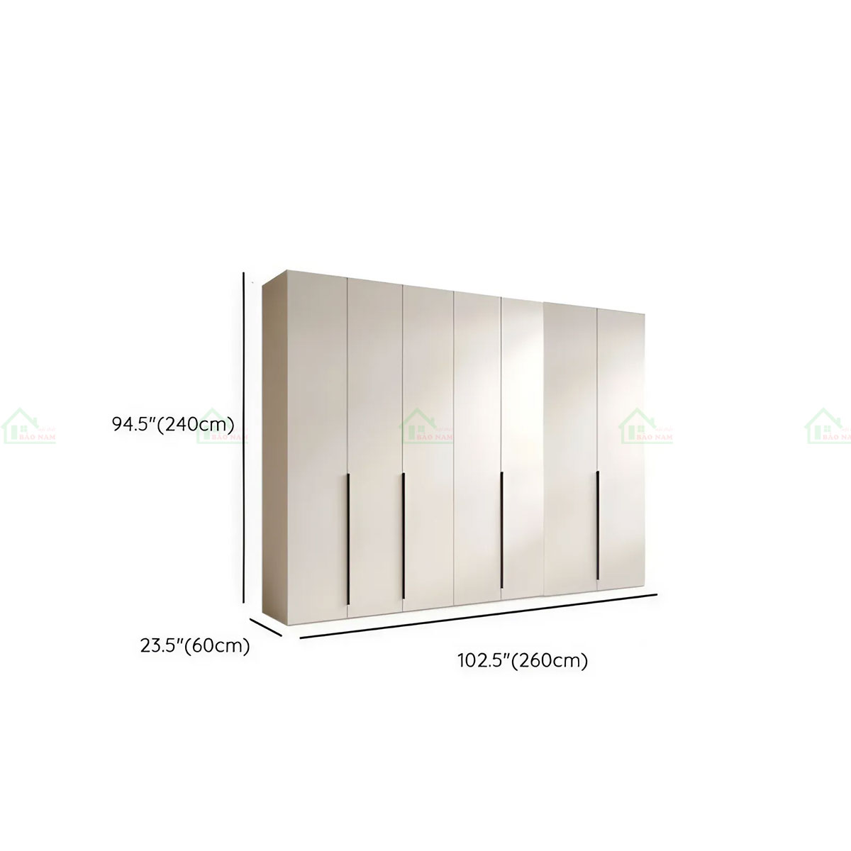 Mẫu Tủ Quần Áo Gỗ Công Nghiệp Đẹp Hiện Đại TA41