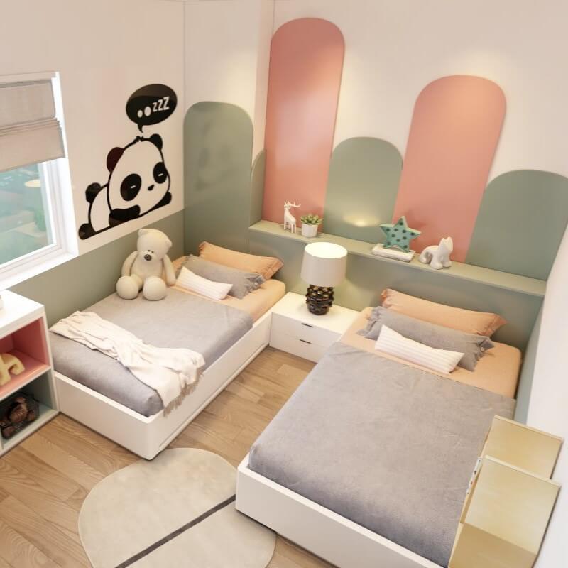 THIẾT KẾ PHÒNG NGỦ BÉ GÁI MÀU HỒNG THIẾT KẾ PHÒNG NGỦ BÉ GÁI MÀU HỒNG