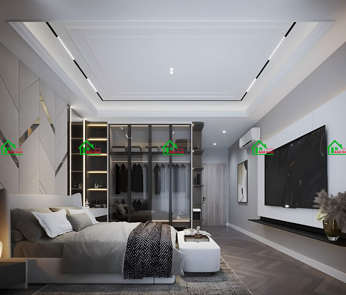 Mẫu Nội Thất Phòng Ngủ Đẹp Hiện Đại PN43