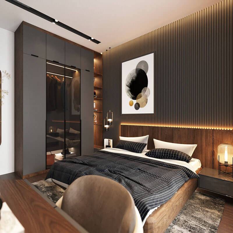 Nội Thất Phòng Ngủ Hiện Đại Cao Cấp PN17 Nội Thất Phòng Ngủ Hiện Đại Cao Cấp PN17