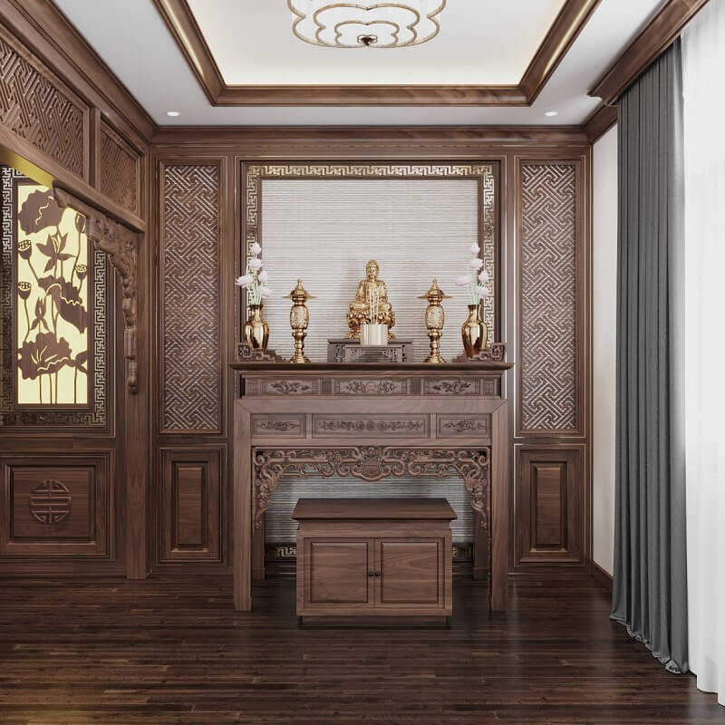 NỘI THẤT PHÒNG THỜ PT01 NỘI THẤT PHÒNG THỜ PT01