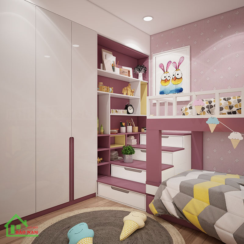 Thiết kế Phòng Ngủ Bé Gái Thiết kế Phòng Ngủ Bé Gái