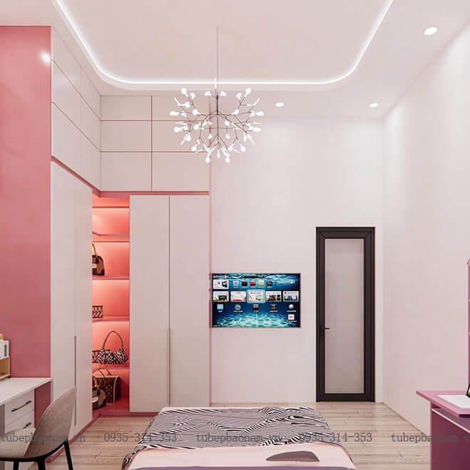 Thiết kế nội thất phòng bé gái Thiết kế nội thất phòng bé gái