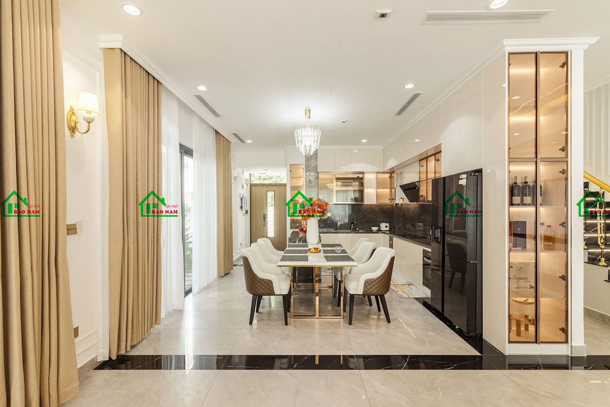 Tủ Bếp Acrylic An Cường Đẹp Hiện Đại TBA50