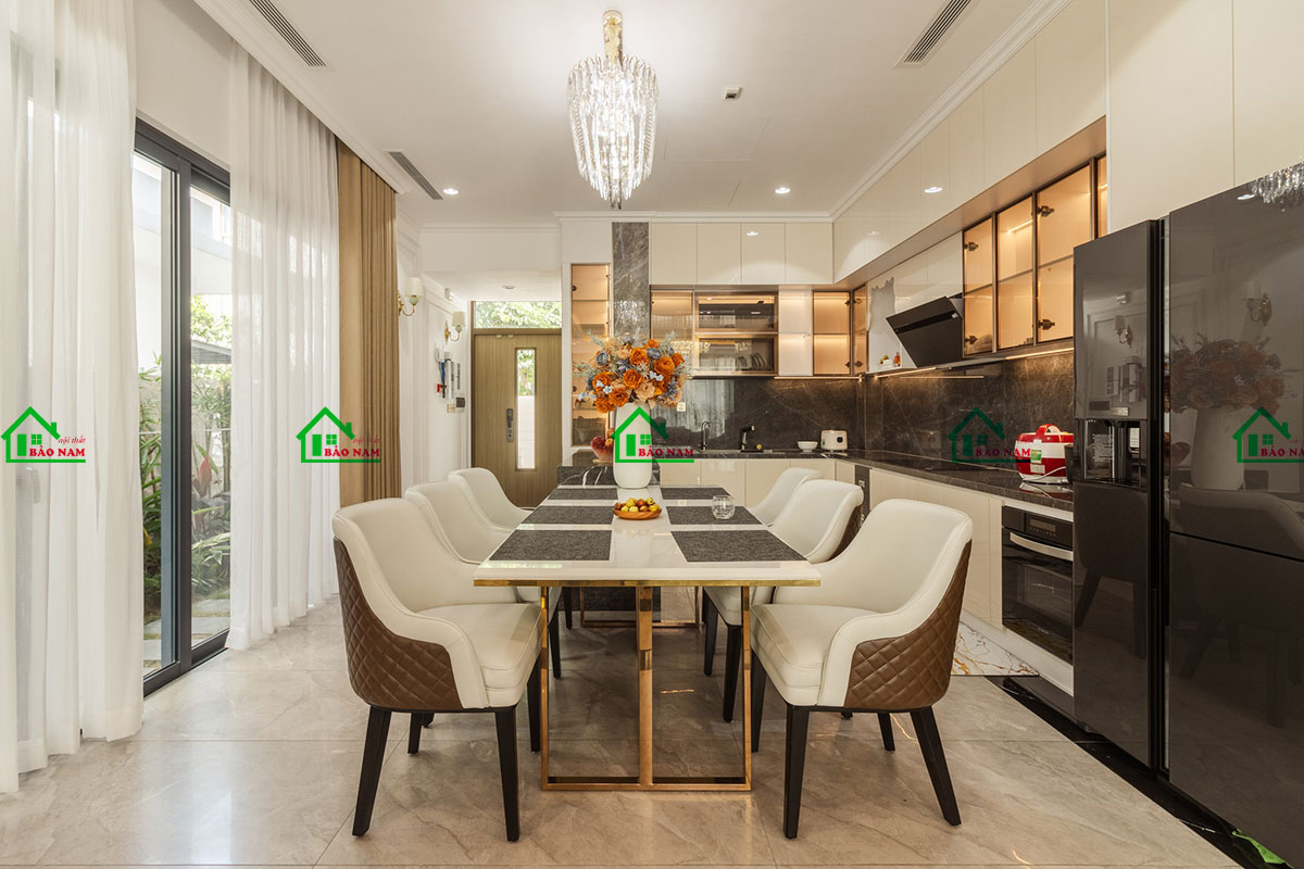 Tủ Bếp Acrylic An Cường Đẹp Hiện Đại TBA50