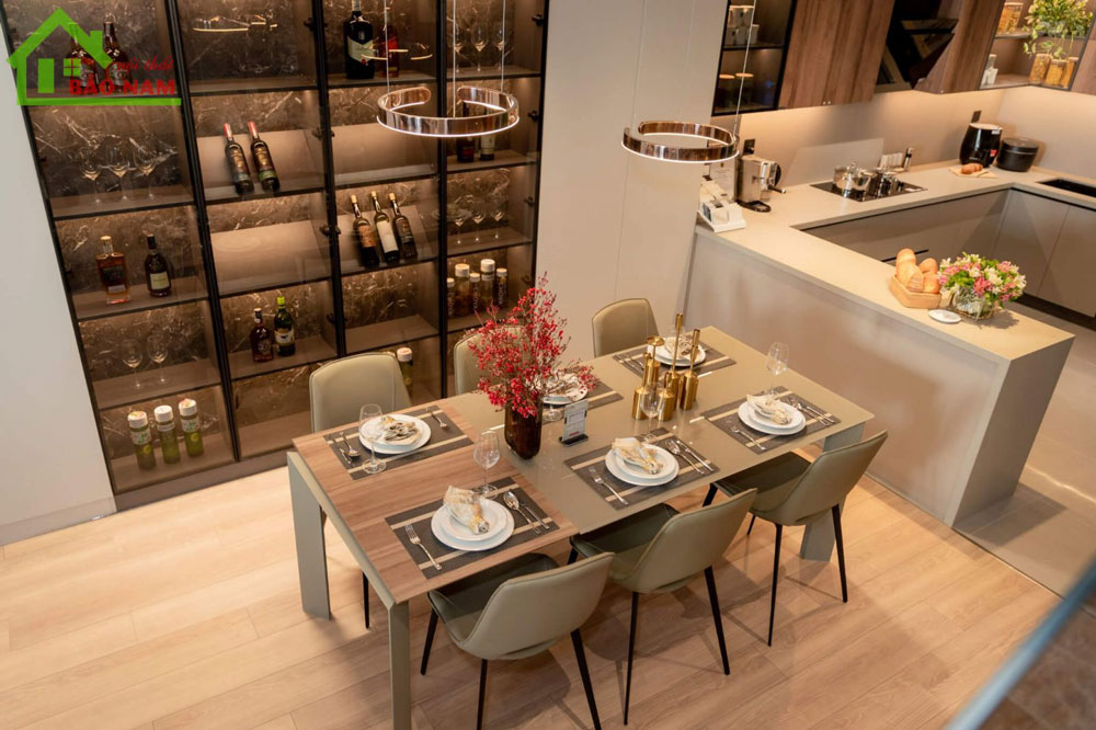 Tủ Bếp Gỗ Công Nghiệp An Cường TB34