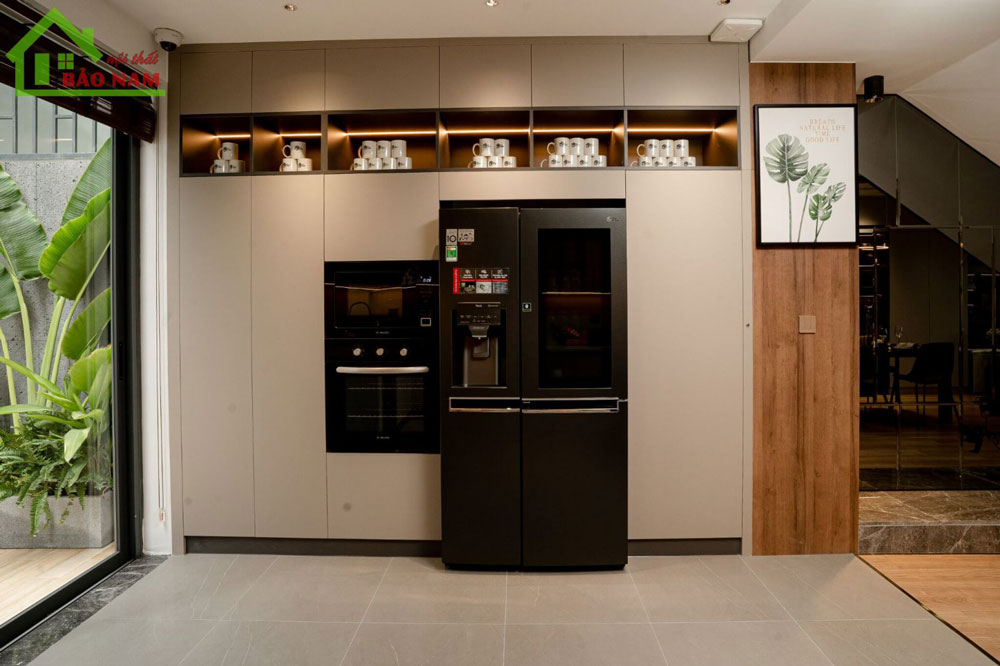 Tủ Bếp Gỗ Công Nghiệp An Cường TB34