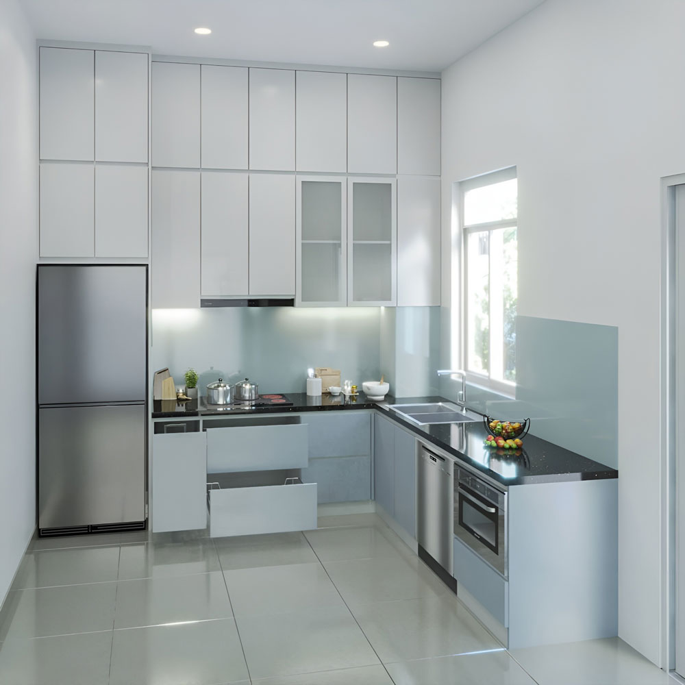 Tủ Bếp Gỗ Công Nghiệp An Cường TB36