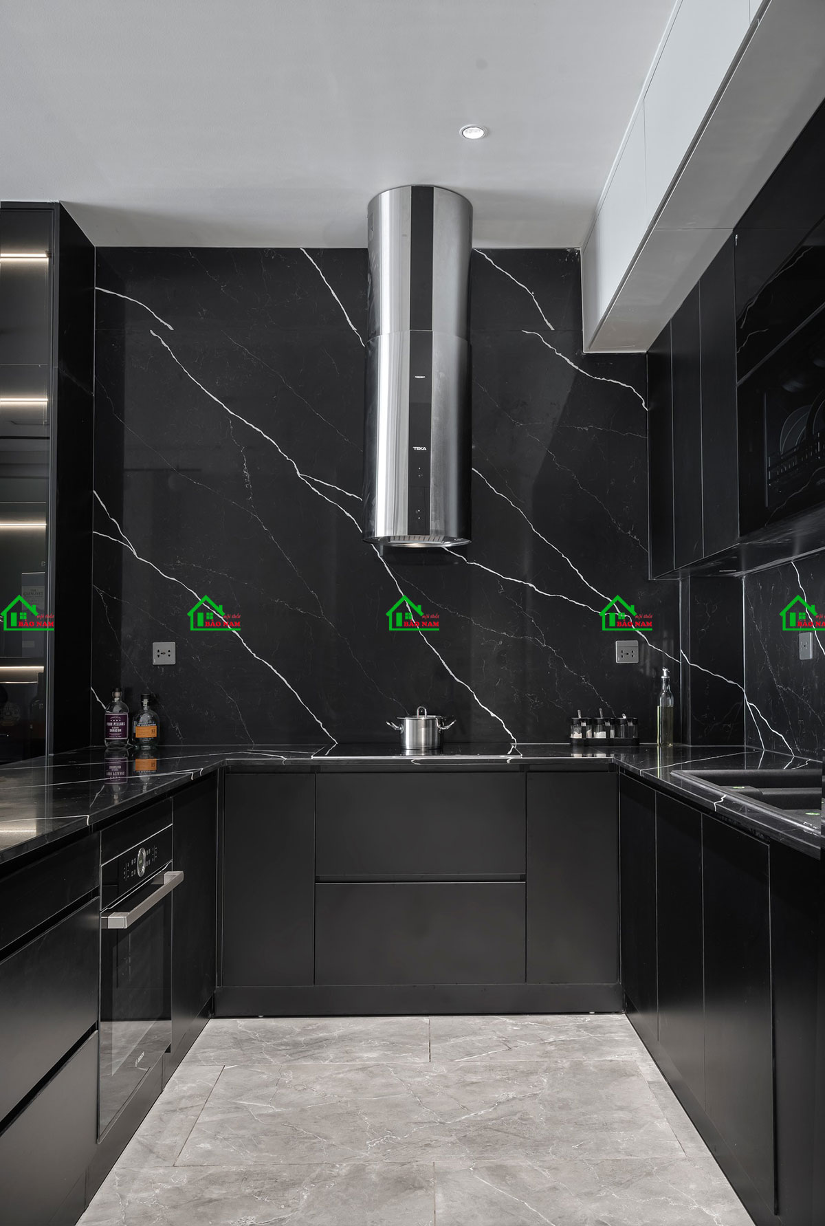 Tủ Bếp Gỗ Công Nghiệp An Cường TB38