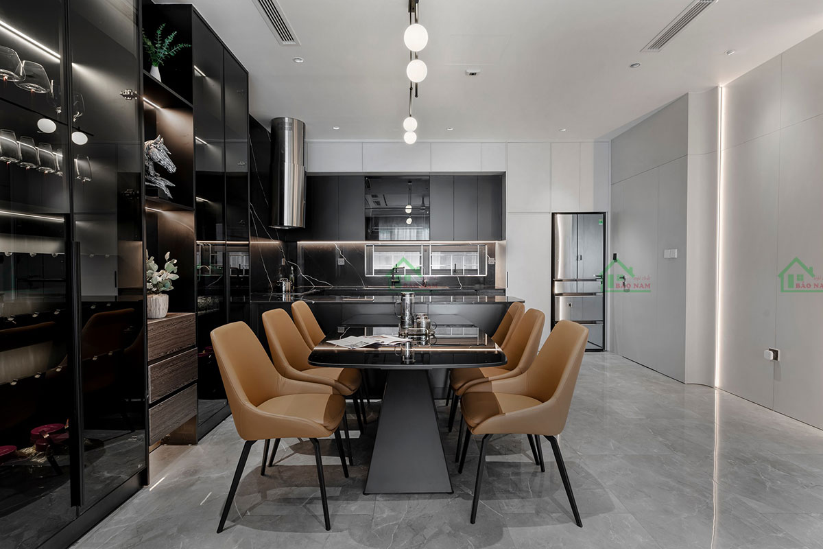 Tủ Bếp Gỗ Công Nghiệp An Cường TB38