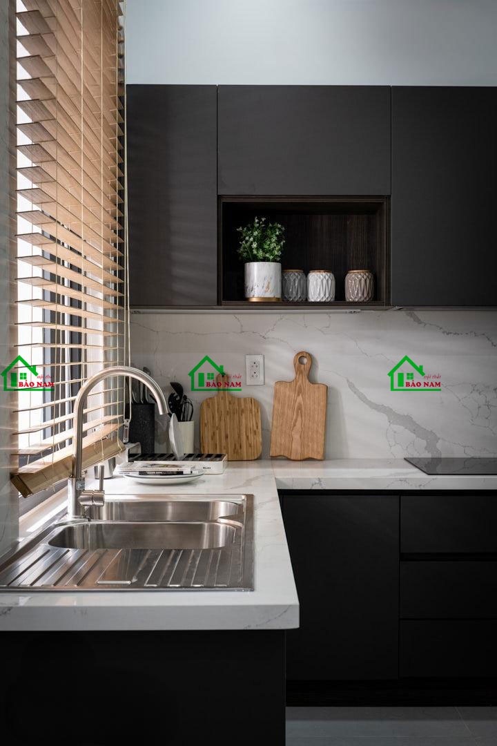 Tủ Bếp Gỗ Công Nghiệp An Cường TB39