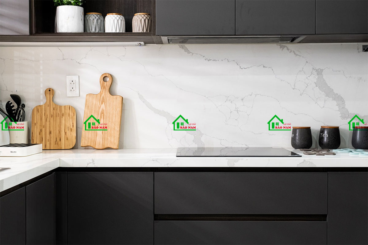 Tủ Bếp Gỗ Công Nghiệp An Cường TB39