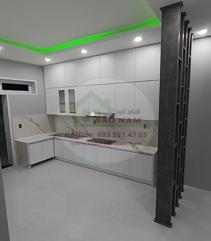 Thi công tủ bếp gỗ công nghiệp hiện đại Thi công tủ bếp gỗ công nghiệp hiện đại