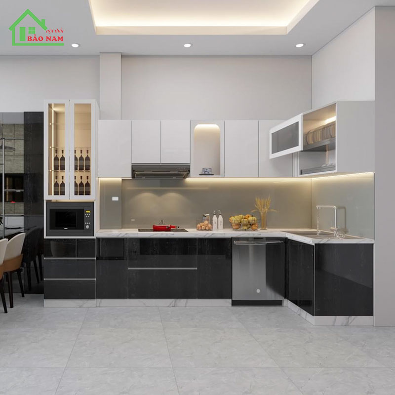 Tủ Bếp Nhựa Acrylic Cao Cấp TBN6 Tủ Bếp Nhựa Acrylic Cao Cấp TBN6