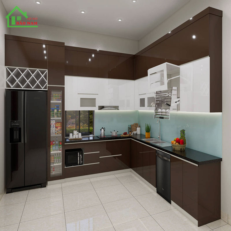 Tủ Bếp Nhựa Acrylic Cao Cấp TBN7 Tủ Bếp Nhựa Acrylic Cao Cấp TBN7