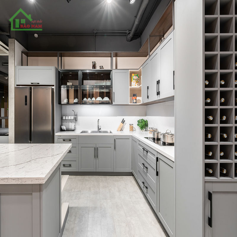 Tủ bếp Shaker hiện đại Tủ bếp Shaker hiện đại